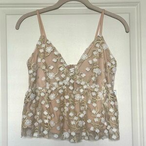 Altar’d State Embroidered Floral Tank Top